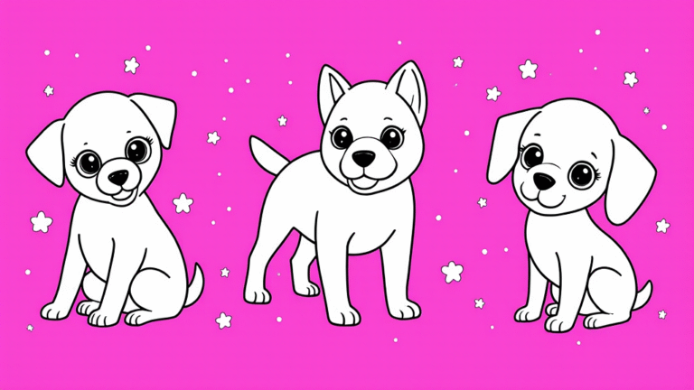 puppy coloring sheets